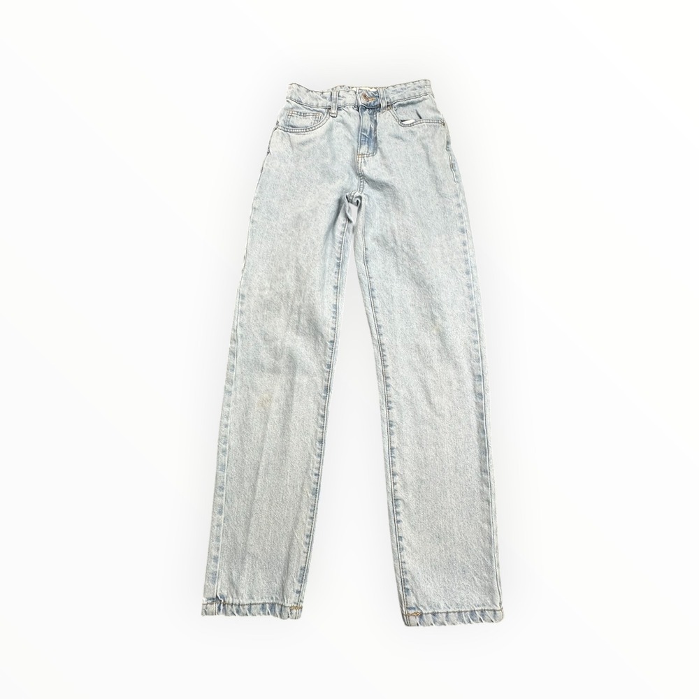 Cotton On Jeans Womens‎ 2 Blue Light Wash Mom Jean High Waist Straight Leg Denim